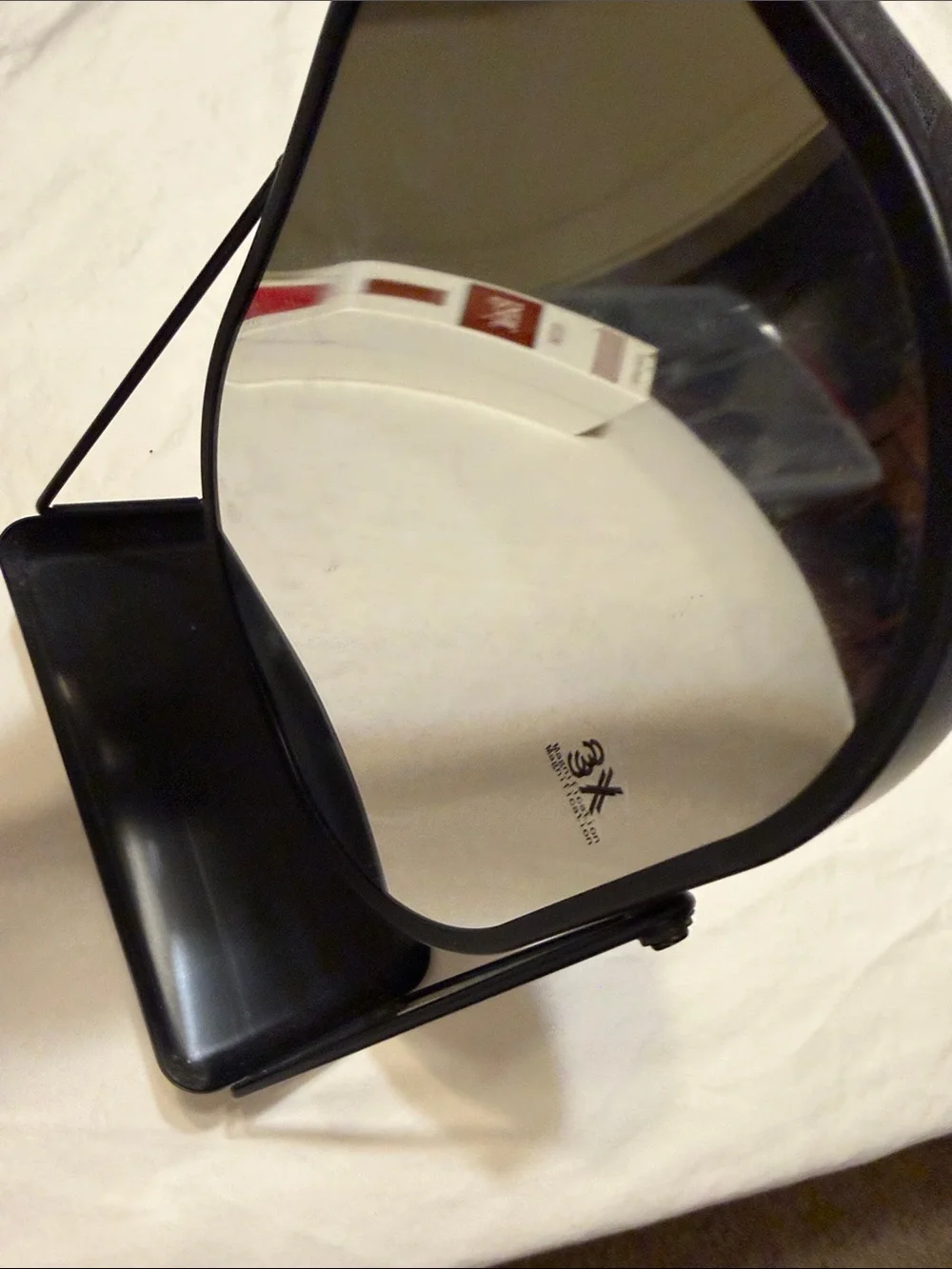 Black Vanity Mirror with Tray - Sleek Home Bath Accessory